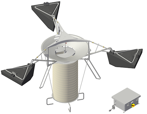 image drawing of the GF10000PW Potable Water Storage Tank Mixer